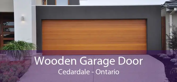 Wooden Garage Door Cedardale - Ontario